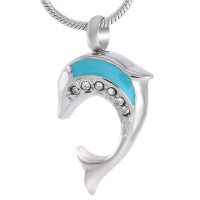 Dolphin Necklace Blue