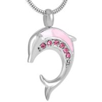 Dolphin Necklace Pink