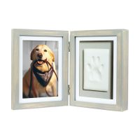 Paw Print Frame Gray