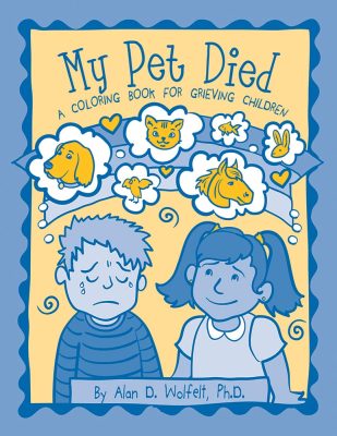 My Pet Died coloring book cover